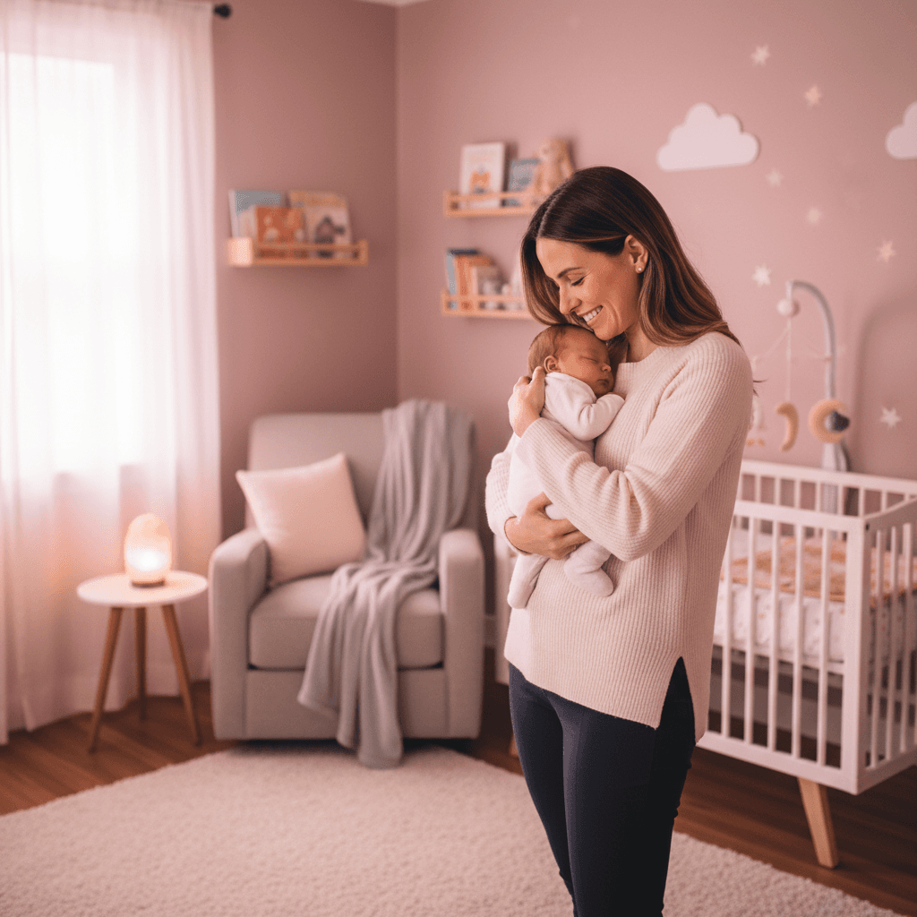 Young mother with baby