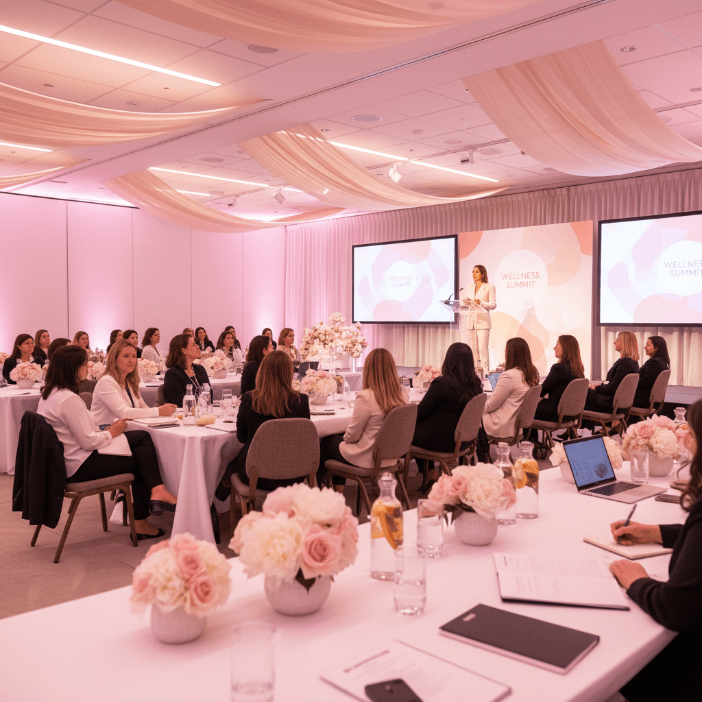 Women attending a health seminar